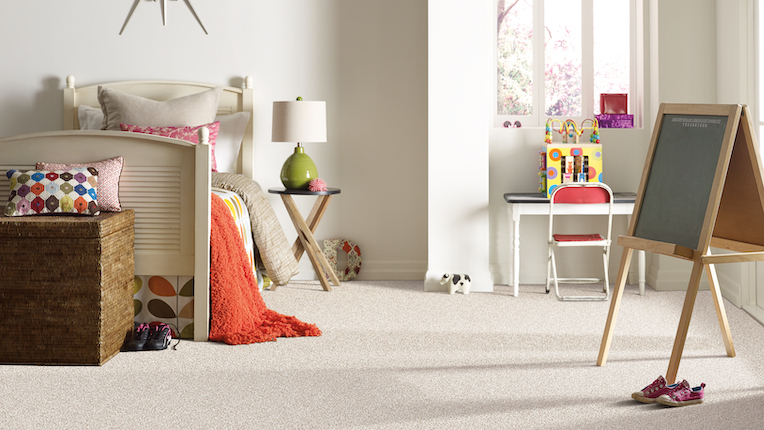 cozy carpet in a kids bedroom